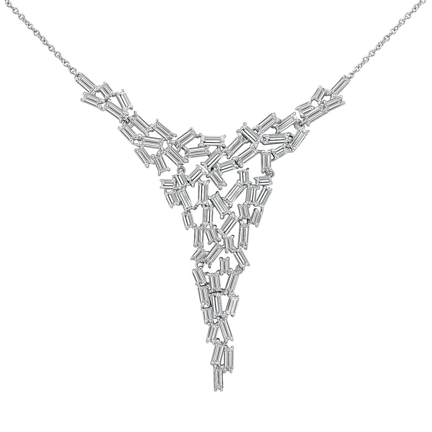 Baguette Drop Necklace