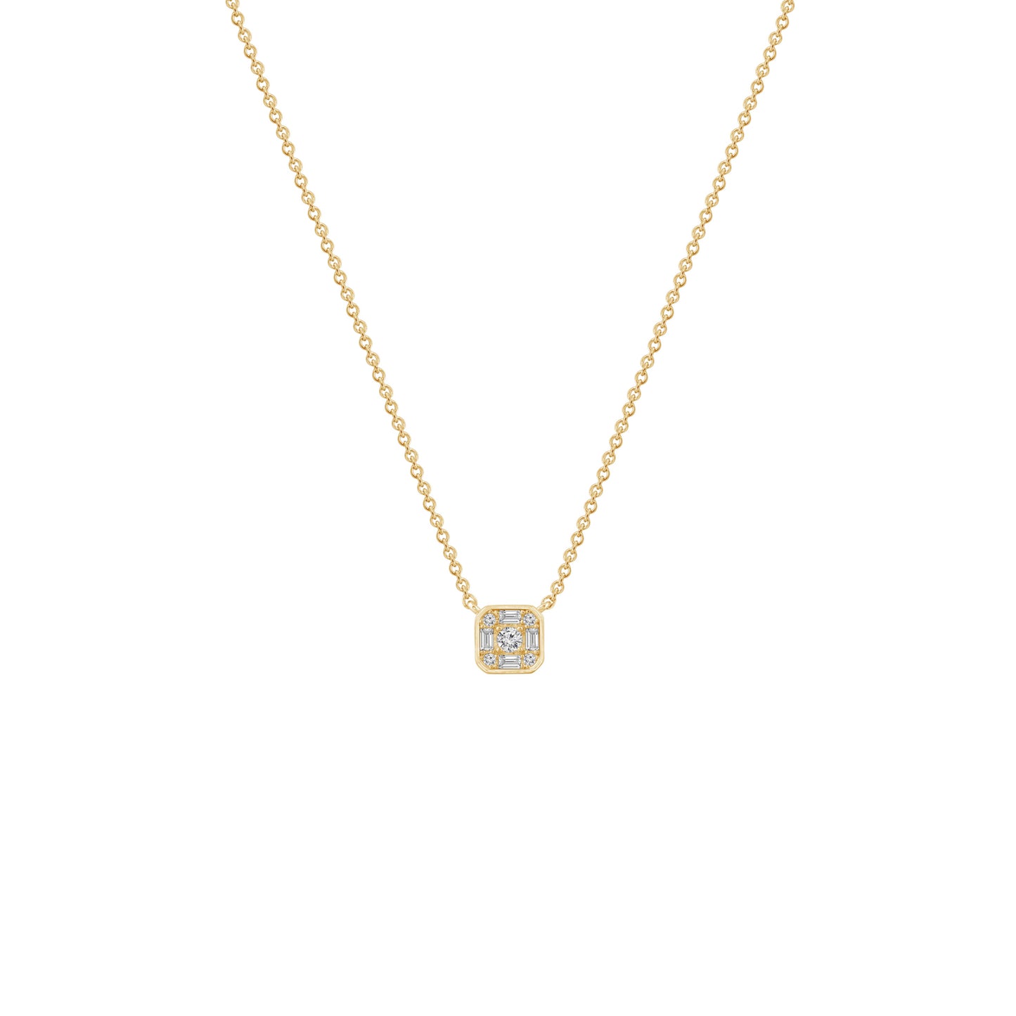 Cluster Square Necklace