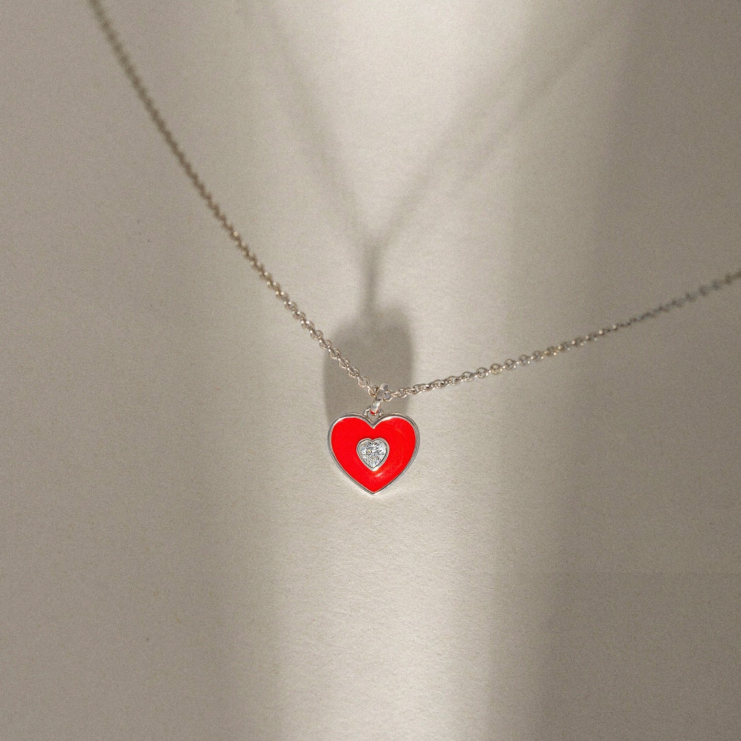 Filled Heart Charm