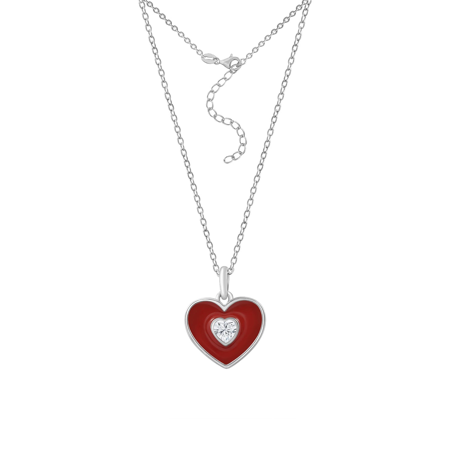 Filled Heart Charm