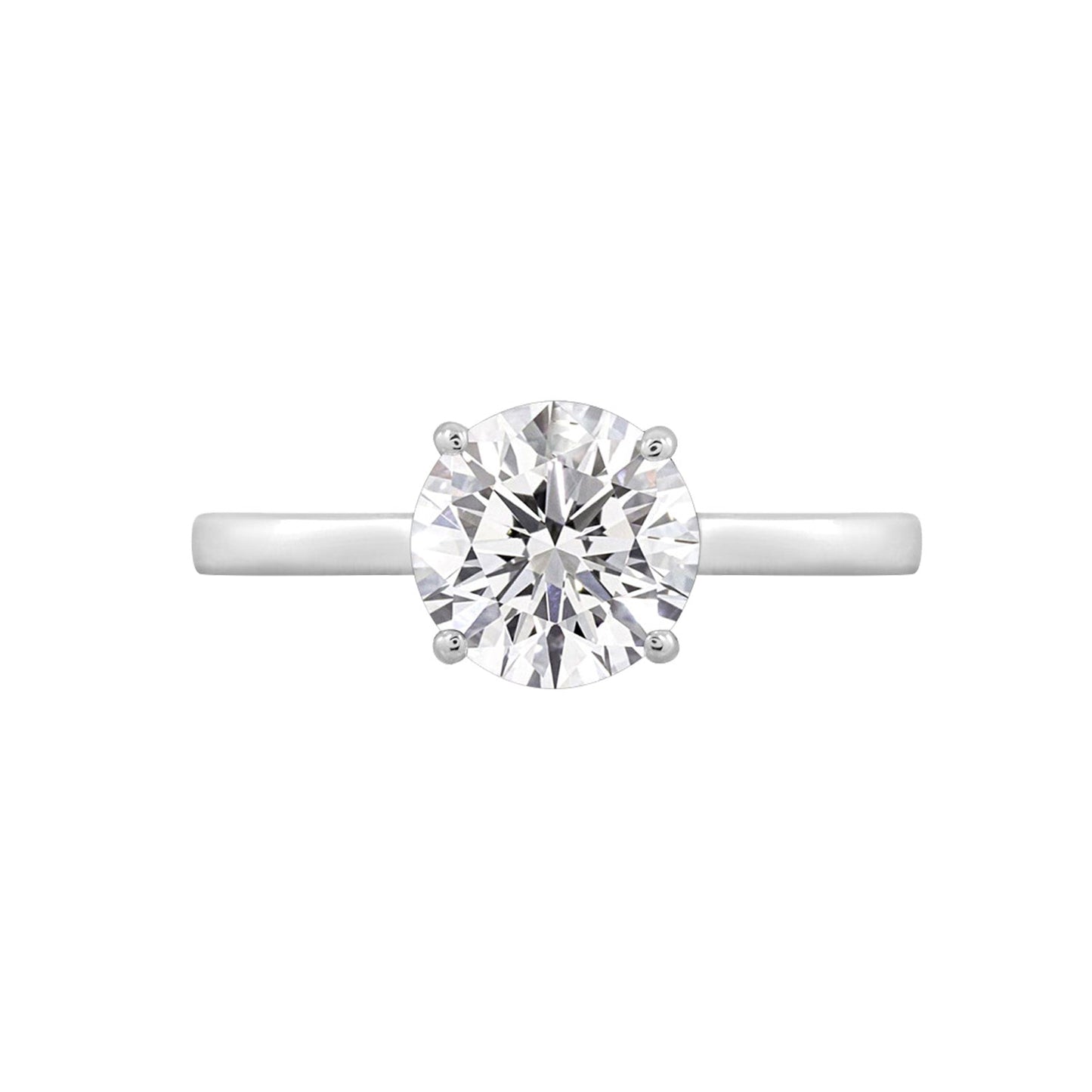 Red Accent Round Ring