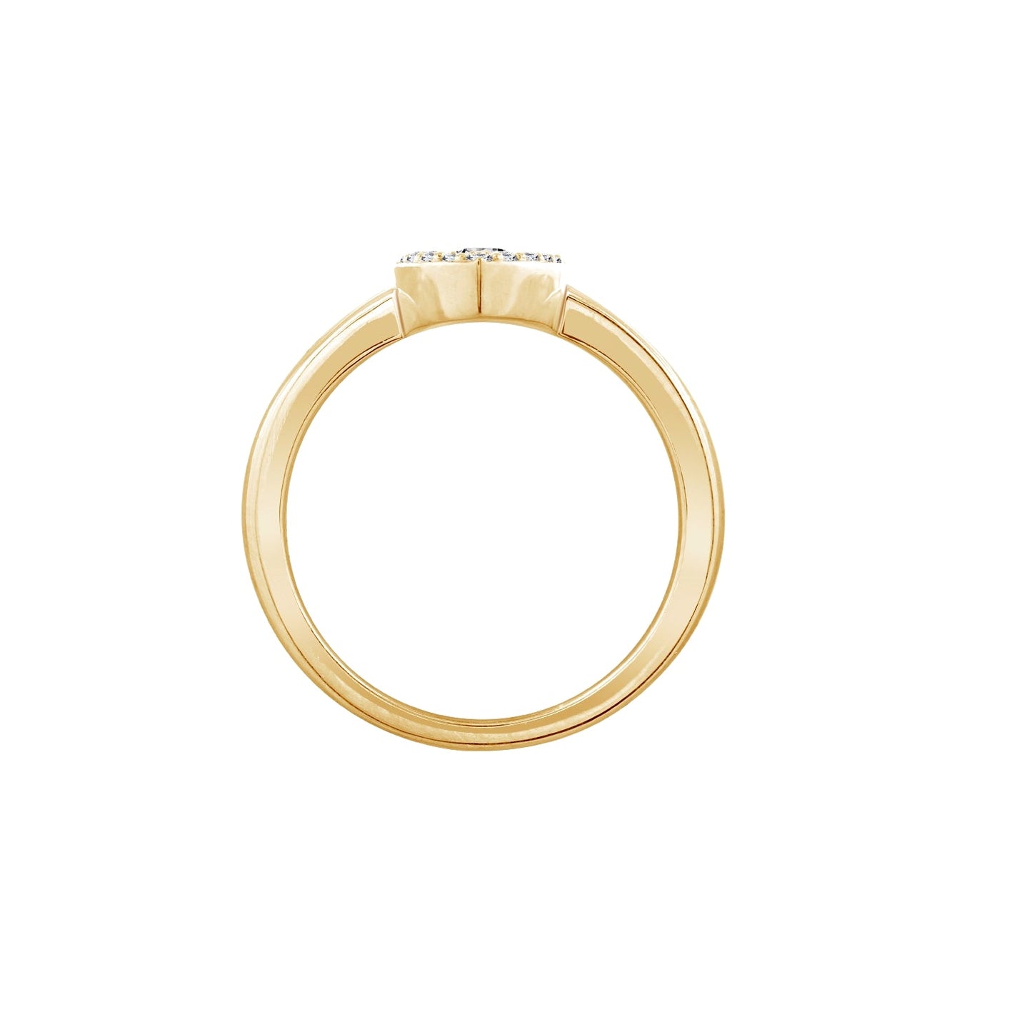 Pave Marquise Shape Ring