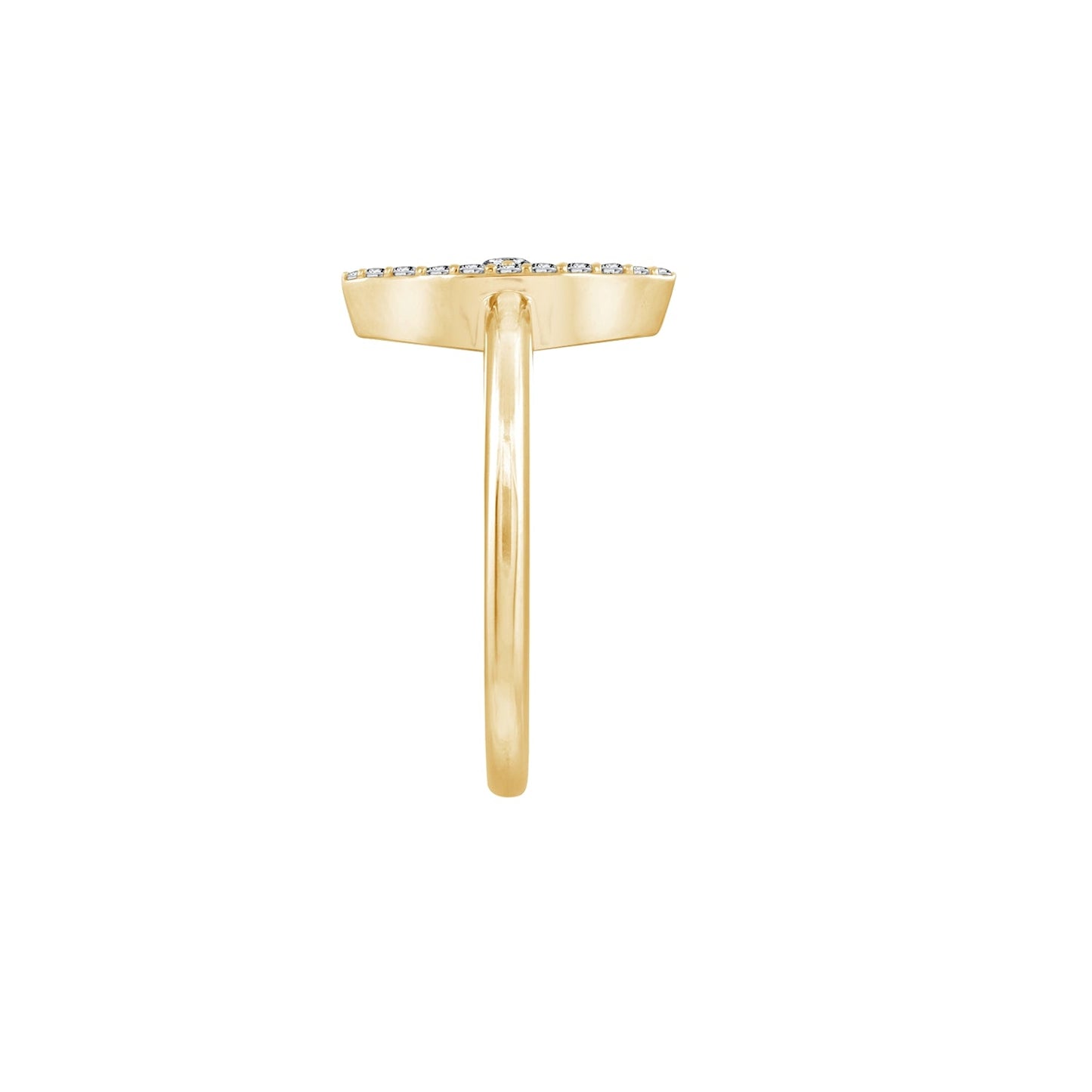 Pave Marquise Shape Ring