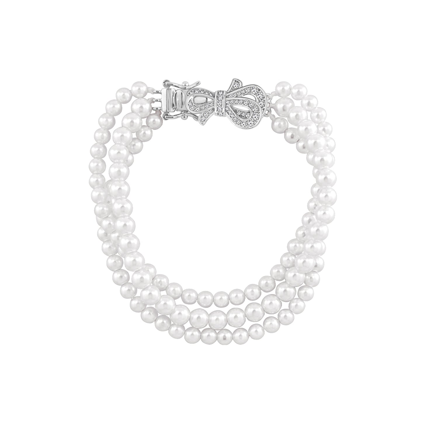 Pearl Strand with Bow Bracelet