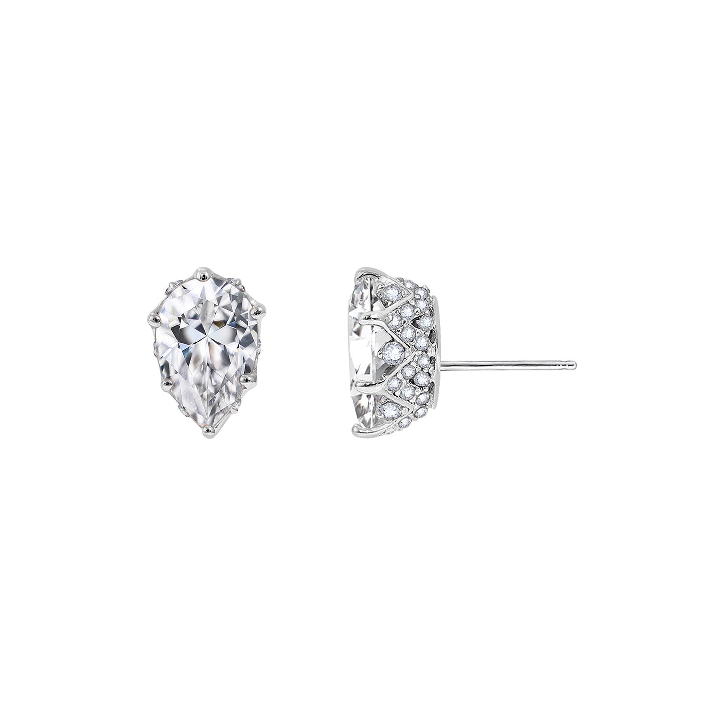 Pear Stud Earrings