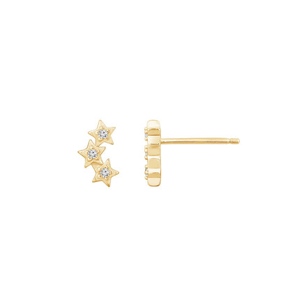 Trio Star Earrings