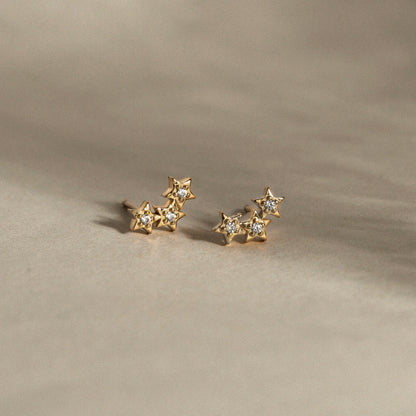 Trio Star Earrings