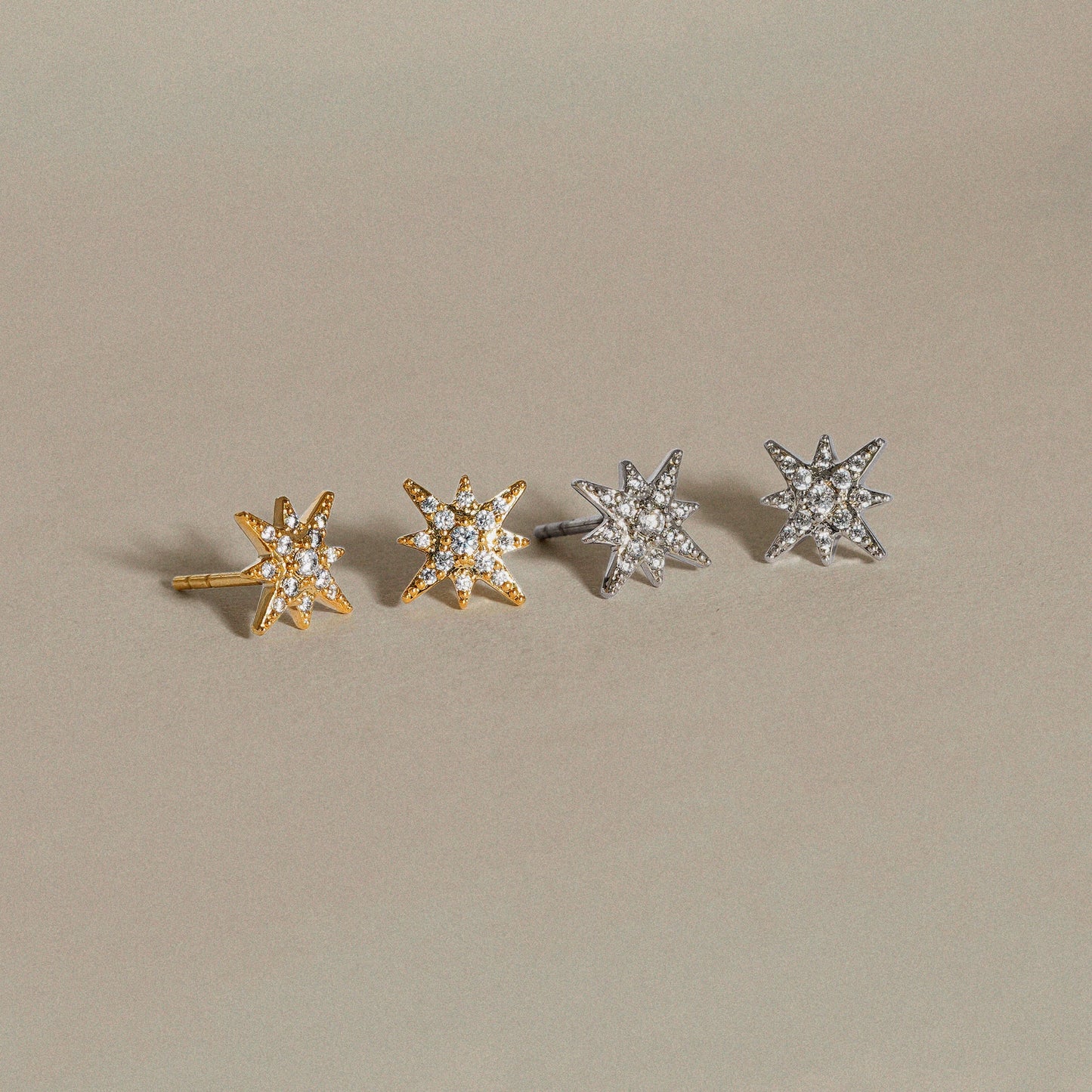 North Star Stud Earrings