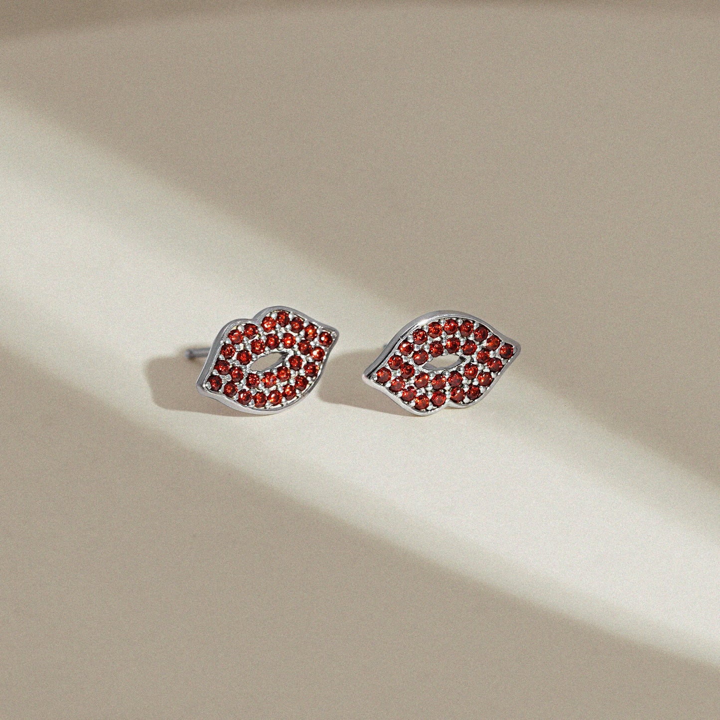 Red Lip Earrings