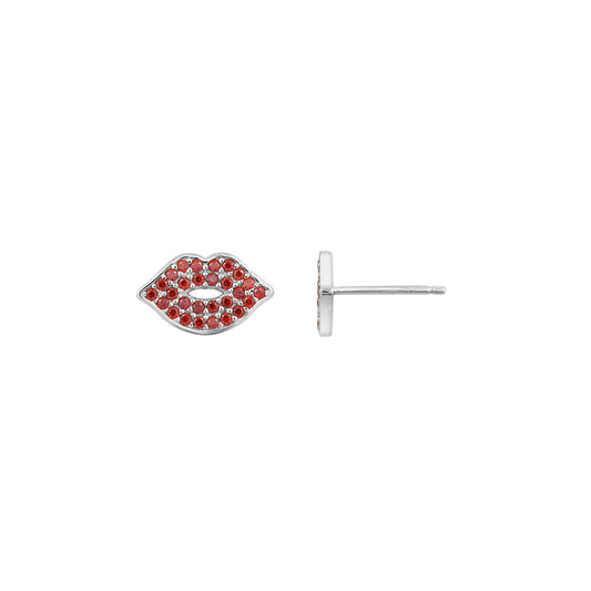 Red Lip Earrings