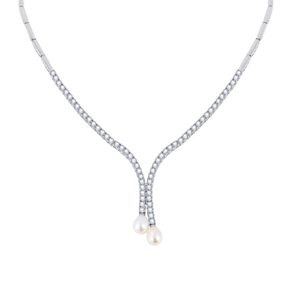 Pearl Lariat Necklace