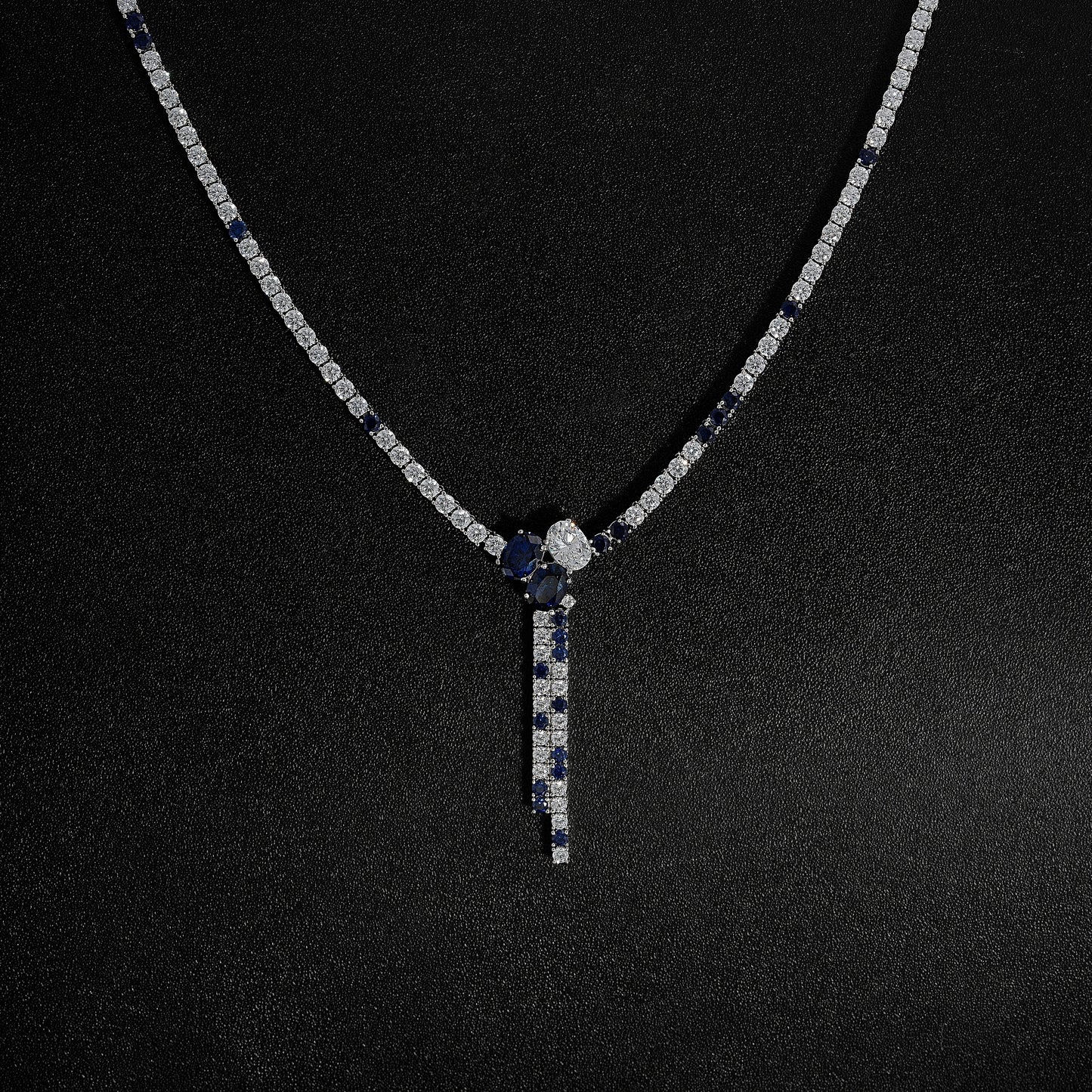 Sapphire Lariat Necklace