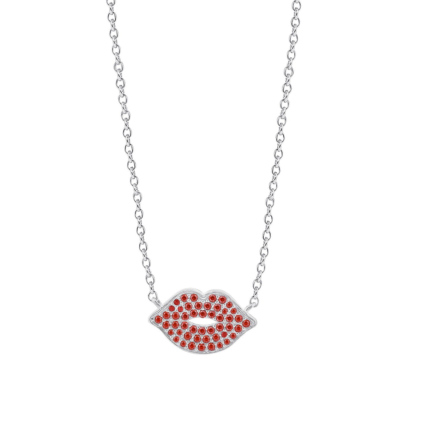 Red Lip Necklace