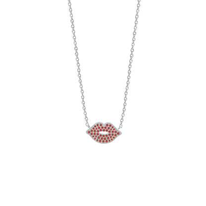 Red Lip Necklace