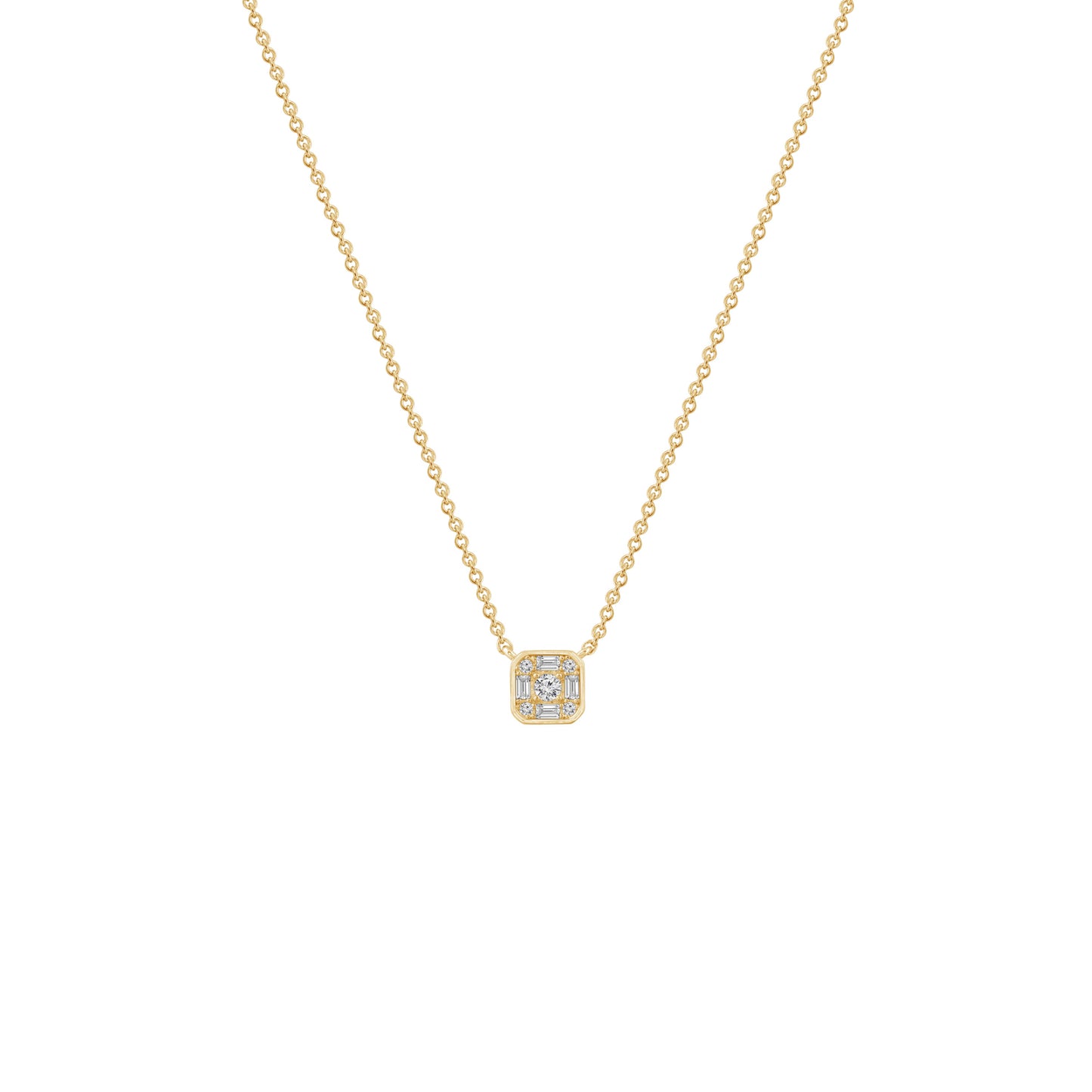 Cluster Square Necklace