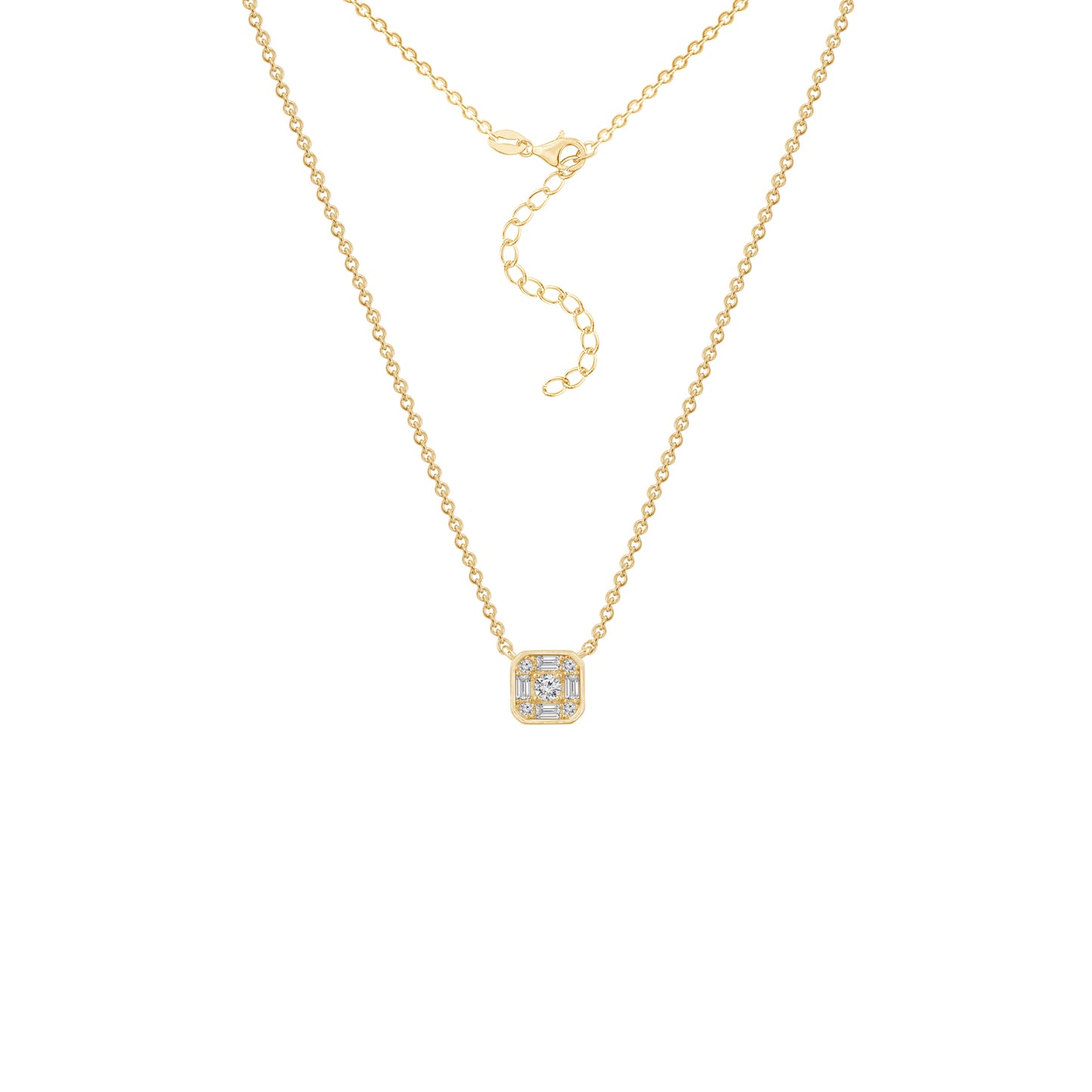 Cluster Square Necklace