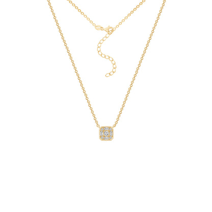 Cluster Square Necklace