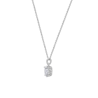 Pear Solitaire Pendant Necklace