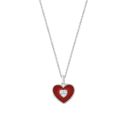 Filled Heart Charm